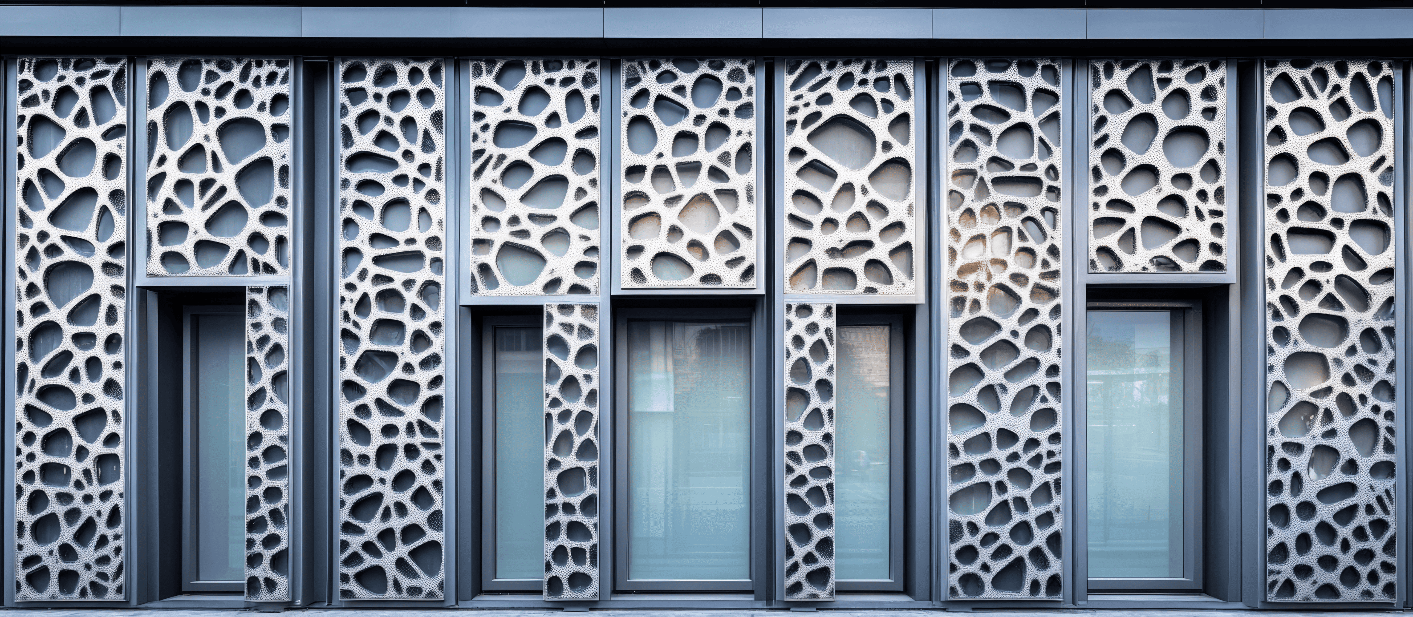 Intricate aluminium façade